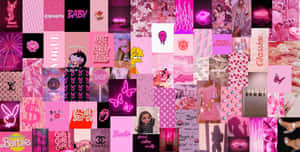 Glitter Barbie Aesthetic Collage Wallpaper