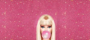 Glitter Barbie Bubblegum Aesthetic.jpg Wallpaper