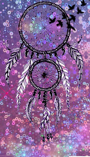 Glitter Dreamcatcher Cute Girly Ipad Wallpaper