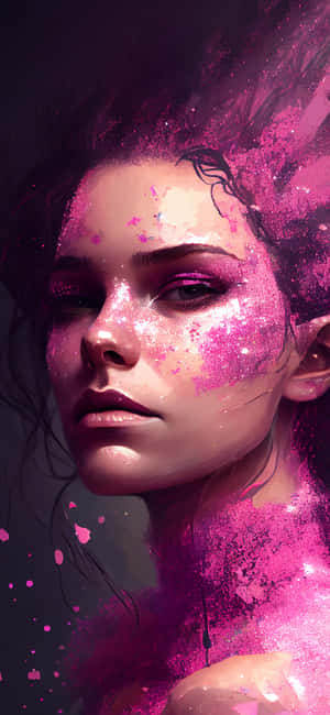 Glittering Purple Dream Portrait Wallpaper