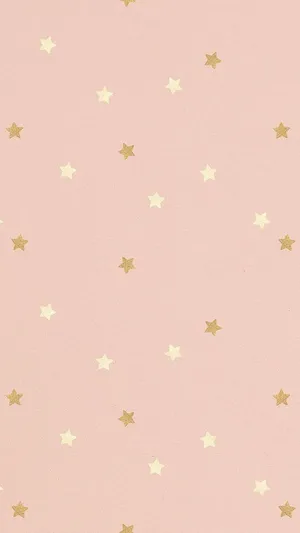Glittering Tones Of Light Pink And Gold Adorn The Walls Wallpaper