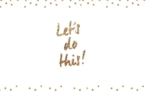 Glittering Typography Cute Things Wallpaper