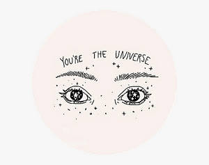 Glittery Eye Aesthetic Tumblr Quotes Wallpaper