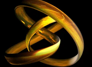 Glittery Gold Lines Design Wallpaper