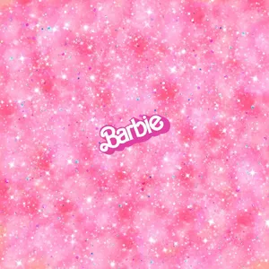 Glittery Pink Barbie Background Wallpaper