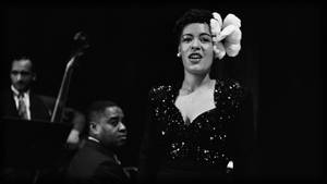 Glittery Top Billie Holiday Wallpaper