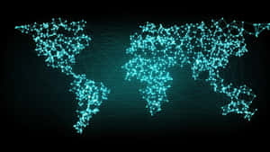 Global Network Connectivity Map Wallpaper