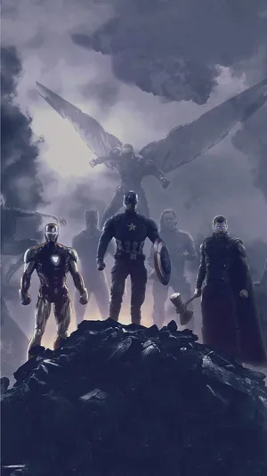 Gloomy Avengers Iphone Background Wallpaper