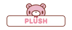 Gloomy Bear With A Plush Sign Wallpaper