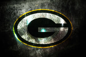 Glossy Grunge Green Bay Packers Logo Wallpaper