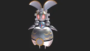 Glossy Steel Body Of Magearna Wallpaper