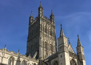 Gloucester Cathedral Tower U K Wallpaper