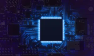 Glowing Circuit Board Technology Wallpaper