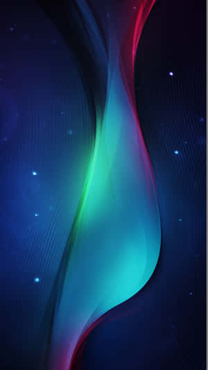 Glowing Cool Blue Abstract Iphone Wallpaper