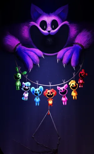 Glowing Creature Mobile Art Wallpaper