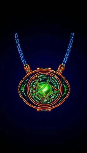 Glowing Eyeof Agamotto Necklace Wallpaper