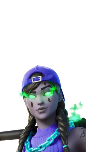 Glowing Eyes Animated Character Wallpaper