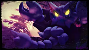 Glowing Eyes Of Gligar Wallpaper