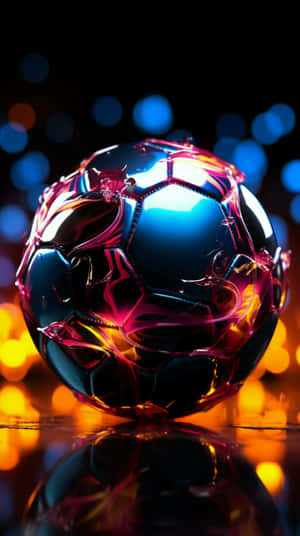 Glowing Football Night Lights Wallpaper