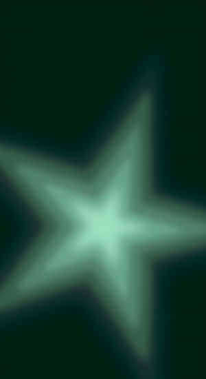 Glowing Green Star Cyber Wallpaper