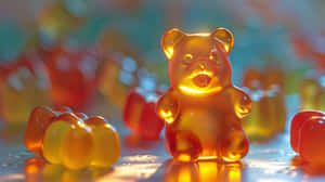 Glowing Gummy Bear Leader Wallpaper