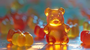 Glowing Gummy Bear Leader Wallpaper