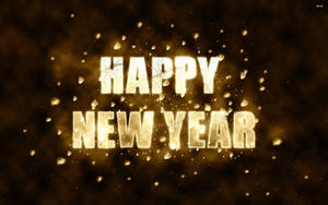 Glowing Happy New Year 2021 Greeting Wallpaper