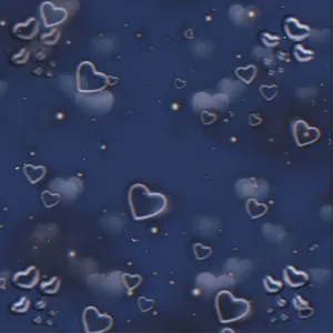 Glowing Hearts Night Sky Wallpaper