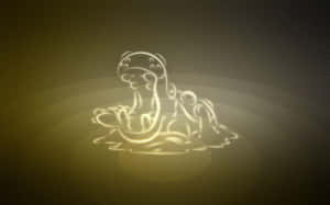 Glowing Hippowdon Wallpaper