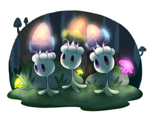 Glowing Morelull - A Mystical Illumination Wallpaper