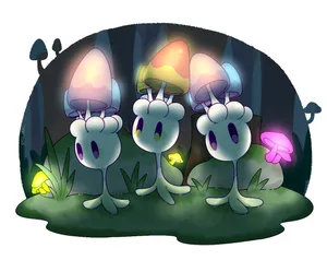 Glowing Morelull - A Mystical Illumination Wallpaper