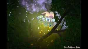 Glowing Morelull Dark Forest Hd Wallpaper