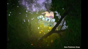 Glowing Morelull Dark Forest Hd Wallpaper