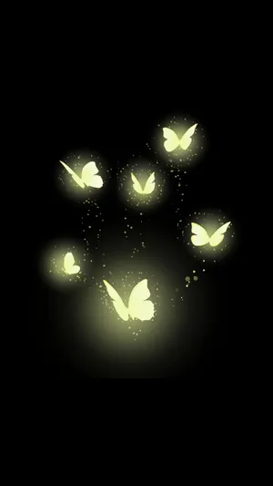 Glowing Neon Forest Wallpaper