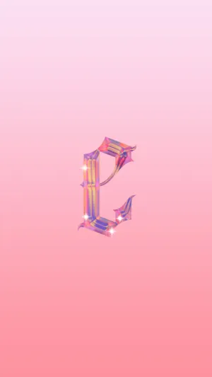 Glowing Neon Letter E Wallpaper