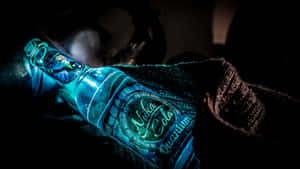 Glowing Nuka Cola Quantum Bottle Wallpaper