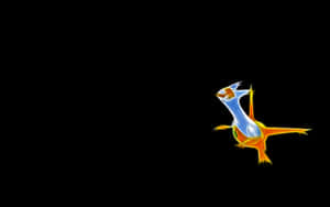 Glowing Orange Latias Graphic Wallpaper