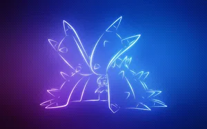 Glowing Outlines Of Toxapex Wallpaper