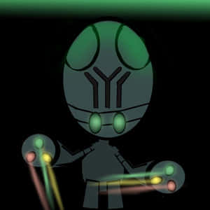 Glowing Pokémon Elgyem Wallpaper