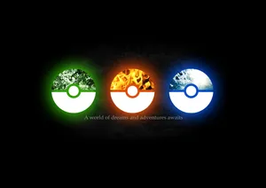 Glowing Pokemon Pokeball Wallpaper