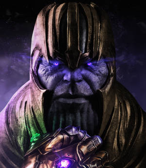 Glowing Purple Eyes Thanos Hd Wallpaper