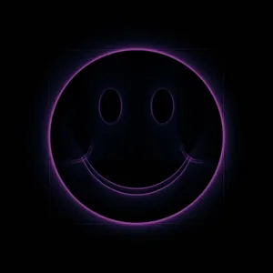 Glowing Purple Smiley Face Wallpaper