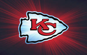 Glowing Red Chiefs Arrowhead Wallpaper