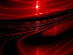 Glowing Red Color Rays Wallpaper