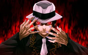 Glowing Red Kibutsuji Muzan Wallpaper