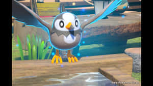 Glowing Starly In Pokemon Snap Wallpaper