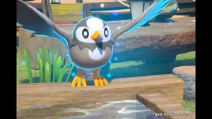Glowing Starly In Pokemon Snap Wallpaper