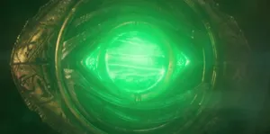 Glowing Time Stone Eye Wallpaper