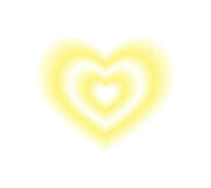 Glowing Yellow Heart Aura Wallpaper