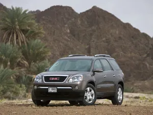 Gmc Acadia On The Road Wallpaper